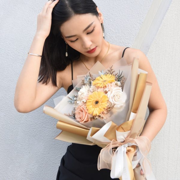 Preserved Flower Bouquet - Yellow Sunflowers - Image 2