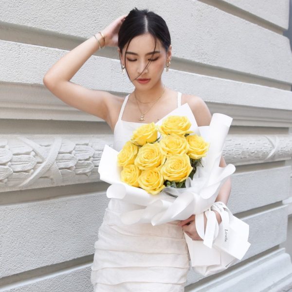 Fresh Flower Bouquet - Yellow Roses - 9/11 Roses - Image 2