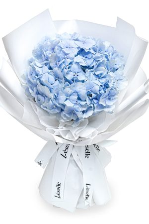Fresh Flower Bouquet - Azure Blue Hydrangea (S)