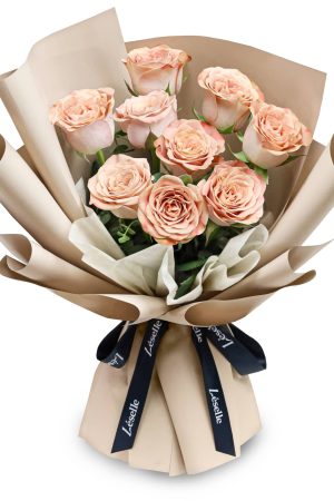 Fresh Flower Bouquet - Cappuccino Roses
