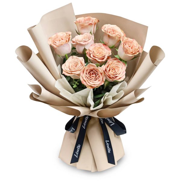 Fresh Flower Bouquet - Cappuccino Roses