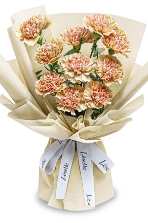 Fresh Flower Bouquet - Caramel Carnations