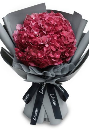 Fresh Flower Bouquet - Cherry Red Hydrangea (S)