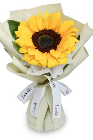 Fresh Flower Bouquet - Classic Sunflower (S) - Green Wrapper