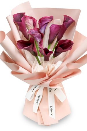 Fresh Flower Bouquet - Fuchsia Calla Lily