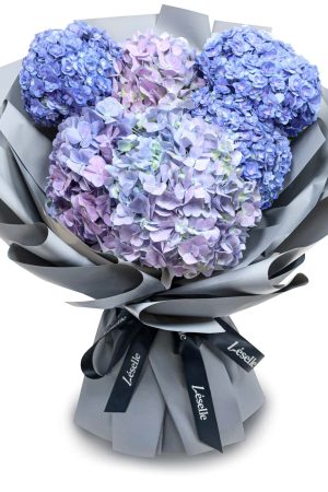 Fresh Flower Bouquet - Gradient Purple Hydrangea (L)