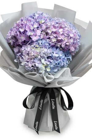 Fresh Flower Bouquet - Gradient Purple Hydrangea (M)