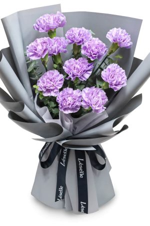 Fresh Flower Bouquet - Lavender Carnations
