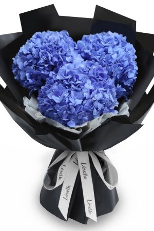 Fresh Flower Bouquet - Ocean Blue Hydrangea (M)