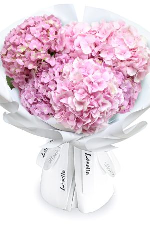 Fresh Flower Bouquet - Pink Hydrangea (L)