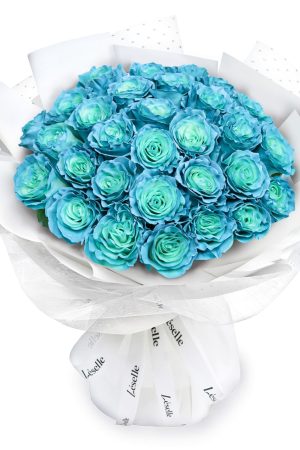 Fresh Flower Bouquet - Tiffany Blue Roses - 33/50/99 Roses