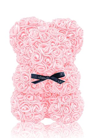 Mini Handmade Rose Bear - Peach Echo