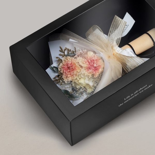 Mini Preserved Carnation Bouquet - Champagne & Caramel - Image 3
