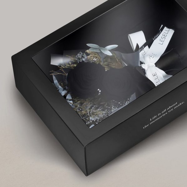 Mini Preserved Rose Bouquet - Black - Image 3