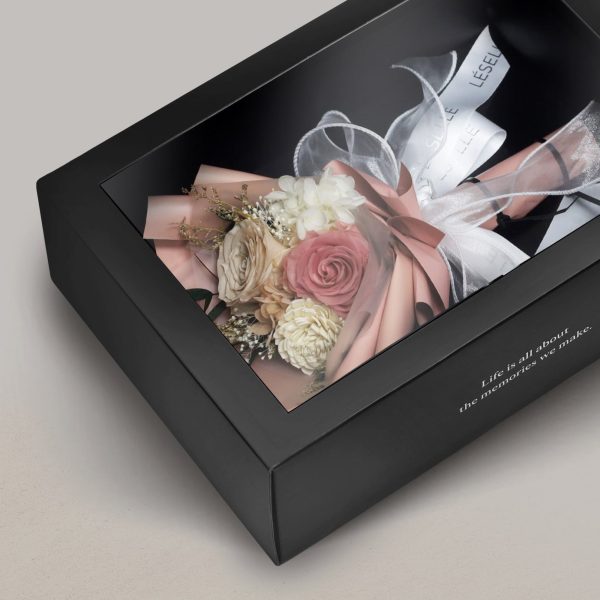 Mini Preserved Rose Bouquet - Morandi - Image 3