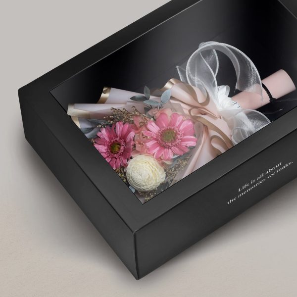 Mini Preserved Sunflower Bouquet - Baby Pink - Image 3