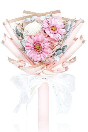 Mini Preserved Sunflower Bouquet - Baby Pink