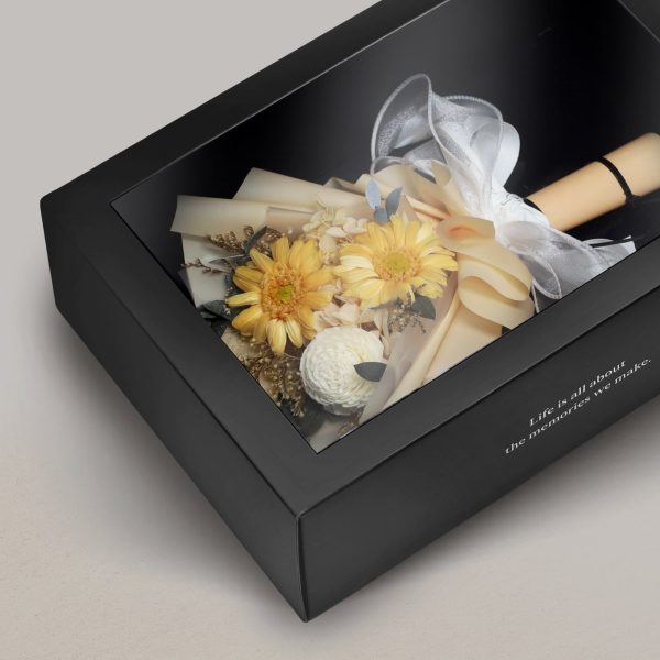 Mini Preserved Sunflower Bouquet - Champagne - Image 2