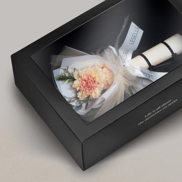 Preserved Carnation Bundle - Champagne - Image 3