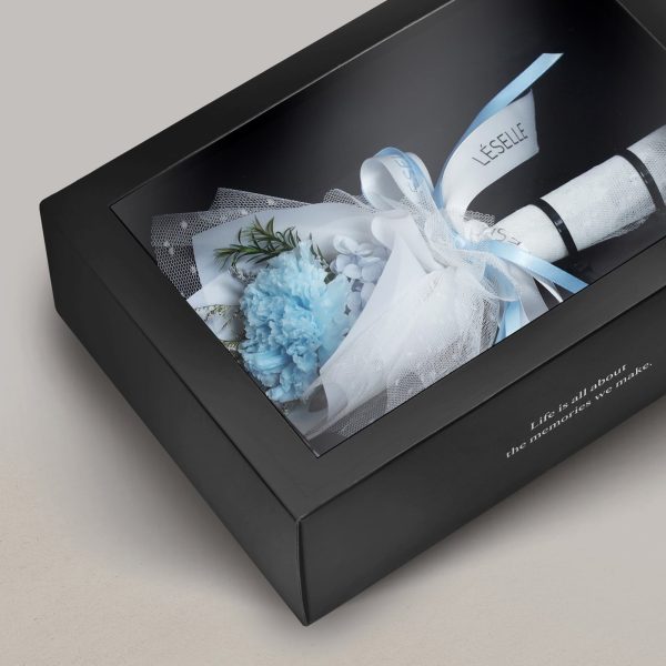 Preserved Carnation Bundle - Sky Blue - Image 3